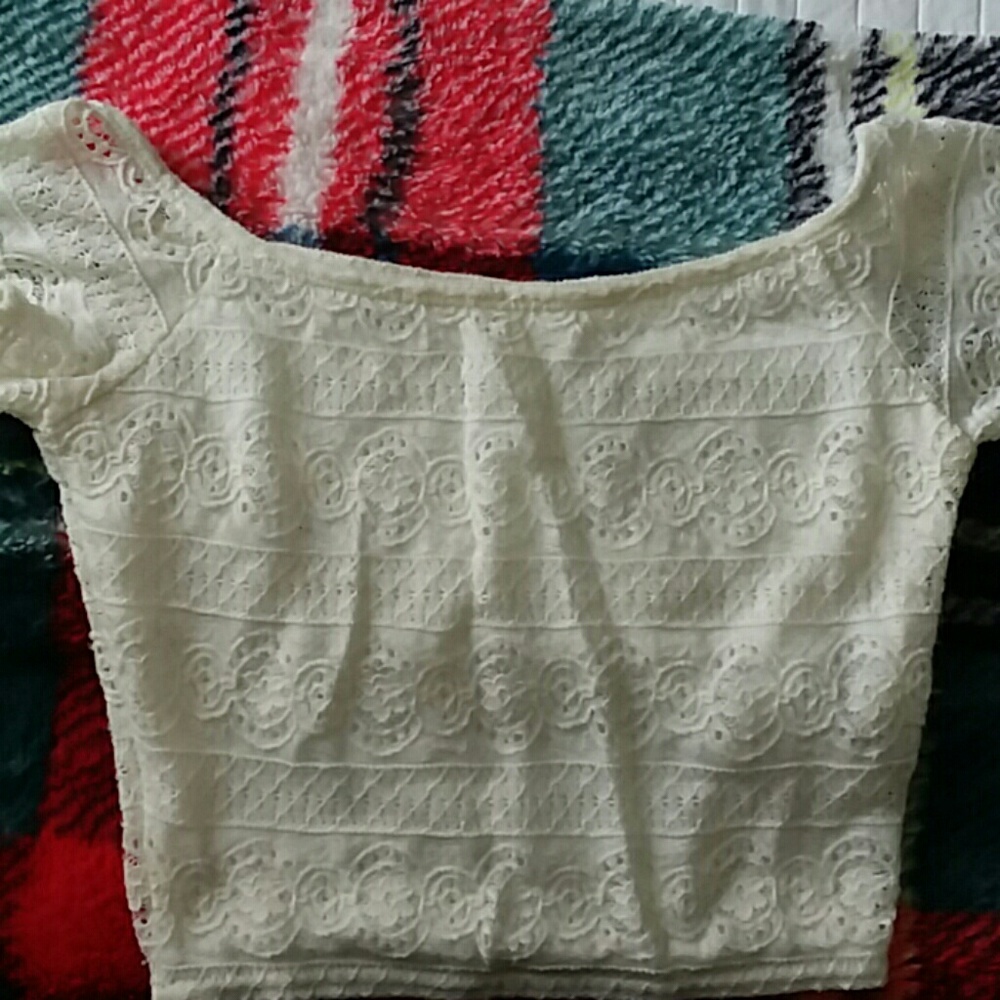 crop top white shirt